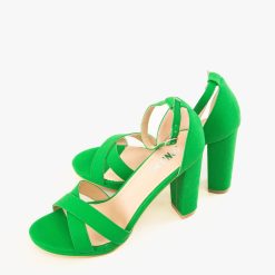 Sandale cu toc Saskia Verzi 3