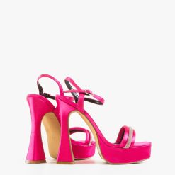 Sandale cu toc Wong Fuchsia 2