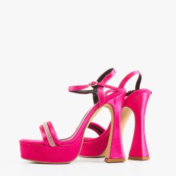 Sandale cu toc Wong Fuchsia 3