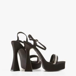 Sandale cu toc Wong Negre 2