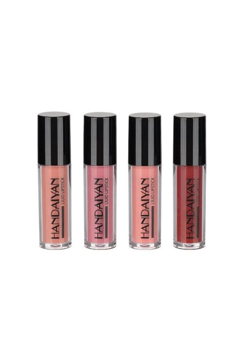 Set 4 rujuri de buze -  Liquid LipGloss - 01-FEMEI/INGRIJIRE COSMETICA/Produse cosmetice-INGRIJIRE COSMETICA/Produse cosmetice