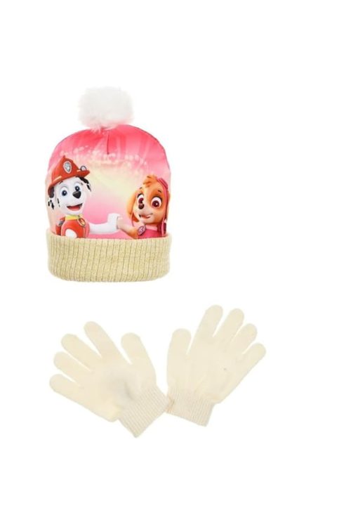 Set Caciula si Manusi  Zima - Crem - 54-FETE/GENTI SI ACCESORII/Palarii