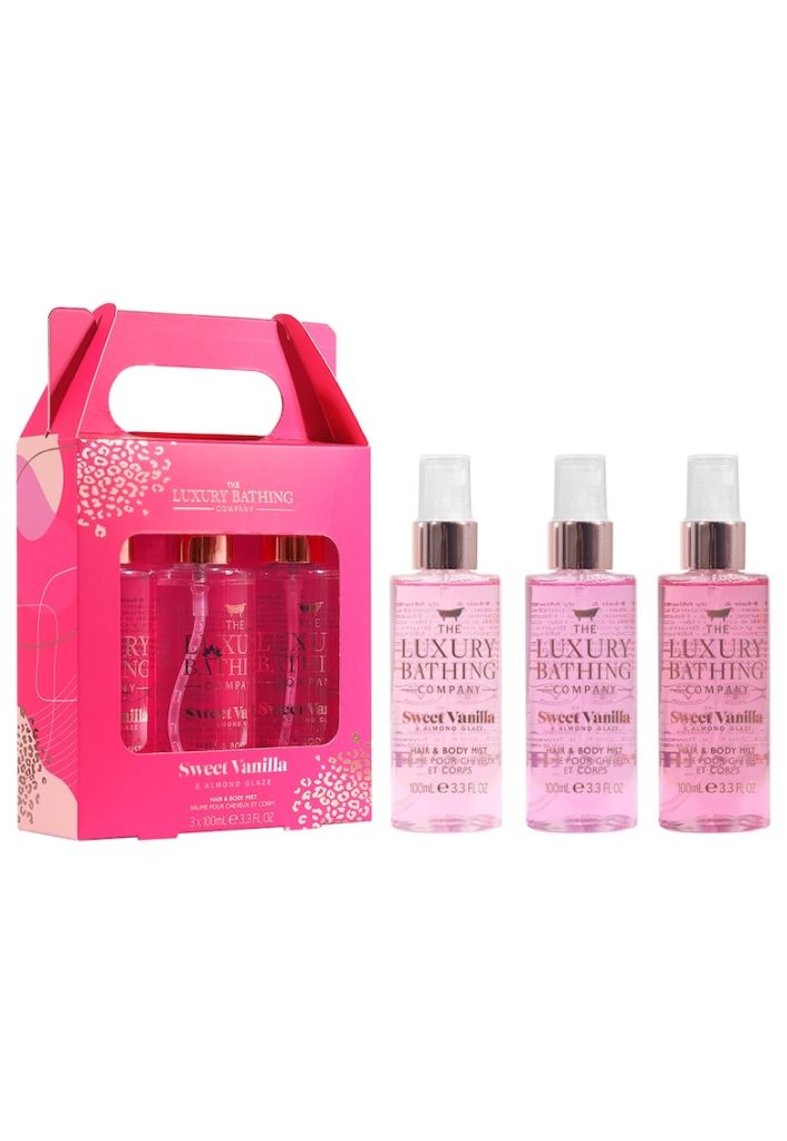 Set Cadou Tempting Trio - Sweet Vanilla & Almond Glaze - Sprayuri Parfumat pentru Par si Corp -  3 x 100 ml-FEMEI/INGRIJIRE COSMETICA/Ingrijire corp-INGRIJIRE COSMETICA/Ingrijire corp