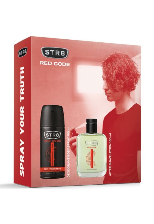 Set cadou  Red Code - Barbati: Lotiune dupa barbierit - 100 ml + Deodorant spray pentru corp - 150 ml-BARBATI/INGRIJIRE COSMETICA/Produse cosmetice-INGRIJIRE COSMETICA/Produse cosmetice