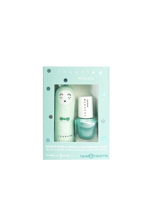 Set cadou copii balsam de buze & oja pe baza de apa cu parfum de mere -  2 buc-FEMEI/INGRIJIRE COSMETICA/Produse cosmetice-INGRIJIRE COSMETICA/Produse cosmetice
