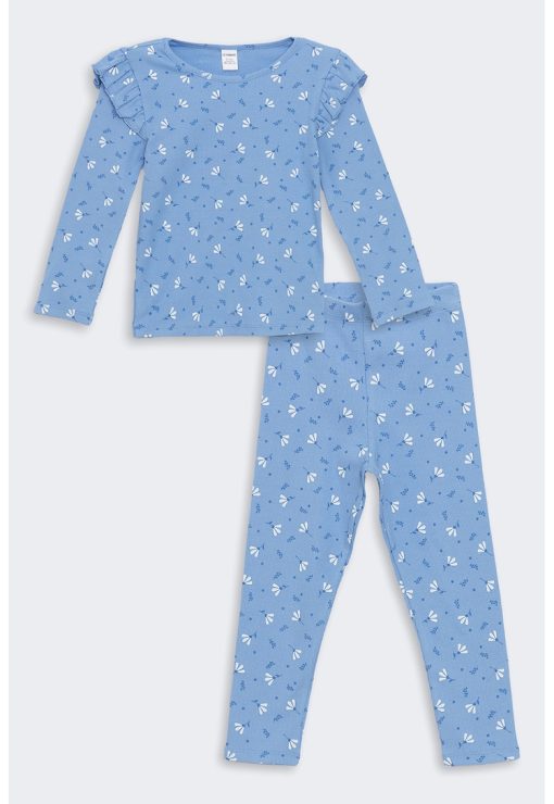 Set de bluza cu imprimeu si pantaloni - 2 piese-FETE/IMBRACAMINTE/Seturi de imbracaminte-IMBRACAMINTE/Seturi de imbracaminte