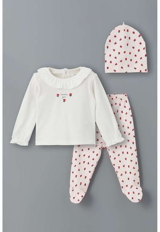 Set de bluza - pantaloni si caciula-FETE/IMBRACAMINTE/Seturi de imbracaminte-IMBRACAMINTE/Seturi de imbracaminte