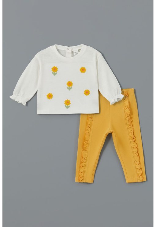Set de bluza si pantaloni cu volane-FETE/IMBRACAMINTE/Seturi de imbracaminte-IMBRACAMINTE/Seturi de imbracaminte