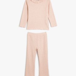 Set de bluza si pantaloni cu volane-FETE/IMBRACAMINTE/Seturi de imbracaminte-IMBRACAMINTE/Seturi de imbracaminte