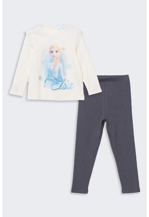 Set de bluza si pantaloni de trening din amestec de bumbac - 2 piese-FETE/IMBRACAMINTE/Seturi de imbracaminte-IMBRACAMINTE/Seturi de imbracaminte