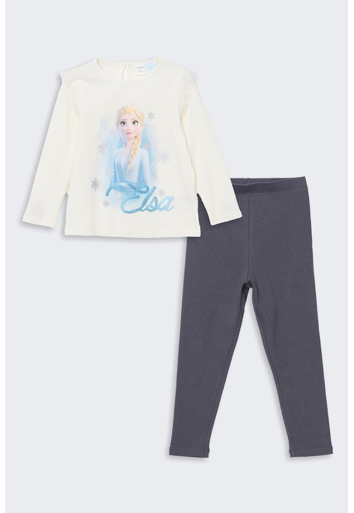 Set de bluza si pantaloni de trening din amestec de bumbac - 2 piese-FETE/IMBRACAMINTE/Seturi de imbracaminte-IMBRACAMINTE/Seturi de imbracaminte