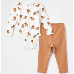 Set de body cu maneci lungi si pantaloni-BAIETI/IMBRACAMINTE/Seturi de imbracaminte-IMBRACAMINTE/Seturi de imbracaminte