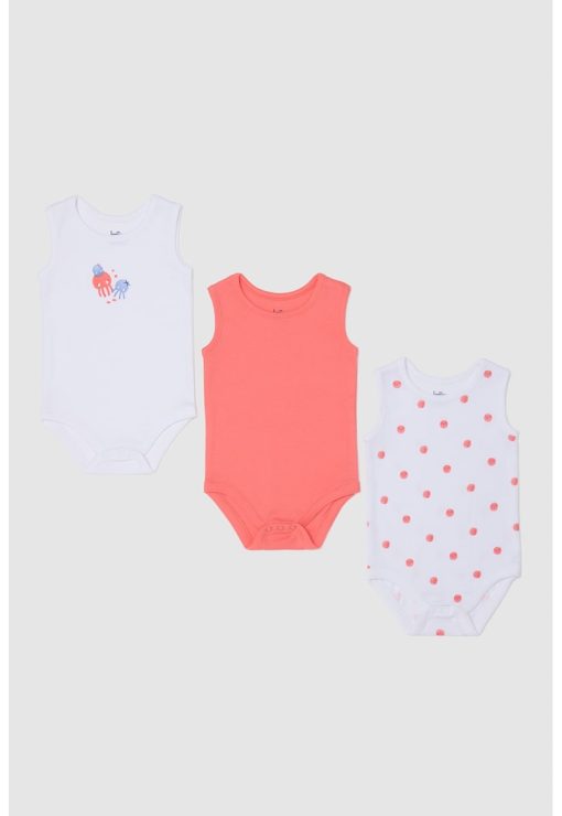 Set de body-uri cu capse - 3 piese-FETE/IMBRACAMINTE/Seturi de imbracaminte-IMBRACAMINTE/Seturi de imbracaminte