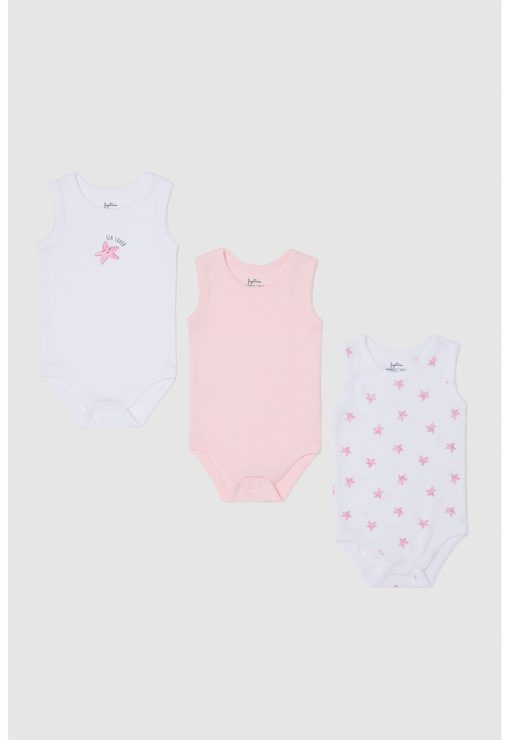 Set de body-uri de bumbac cu imprimeu - 3 piese-FETE/IMBRACAMINTE/Seturi de imbracaminte-IMBRACAMINTE/Seturi de imbracaminte