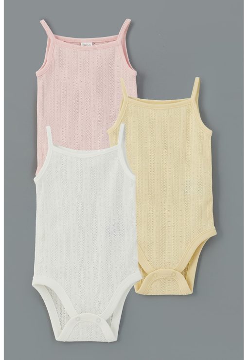 Set de body-uri din bumbac - 3 piese-FETE/IMBRACAMINTE/Seturi de imbracaminte-IMBRACAMINTE/Seturi de imbracaminte
