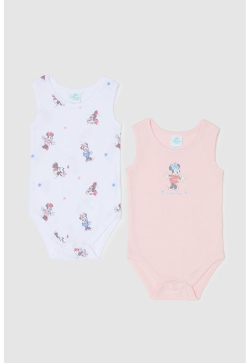 Set de body-uri din bumbac cu imprimeu Minnie Mouse - 2 Piese-FETE/IMBRACAMINTE/Seturi de imbracaminte-IMBRACAMINTE/Seturi de imbracaminte