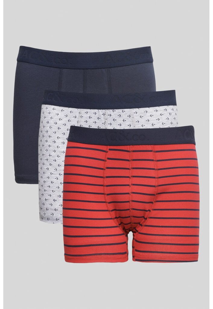 Set de boxeri cu banda logo in talie - 3 perechi-BARBATI/IMBRACAMINTE/Lenjerie intima-IMBRACAMINTE/Lenjerie intima