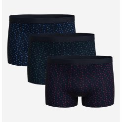 Set de boxeri cu imprimeu geometric - 3 perechi-BARBATI/IMBRACAMINTE/Lenjerie intima-IMBRACAMINTE/Lenjerie intima