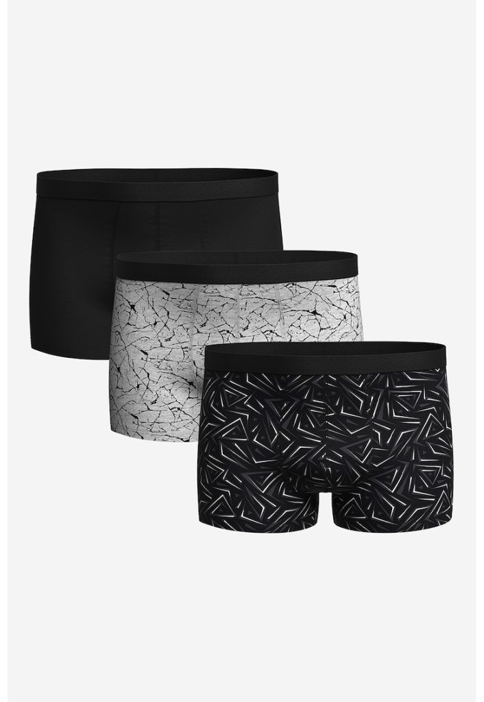 Set de boxeri cu model - 3 perechi-BARBATI/IMBRACAMINTE/Lenjerie intima-IMBRACAMINTE/Lenjerie intima