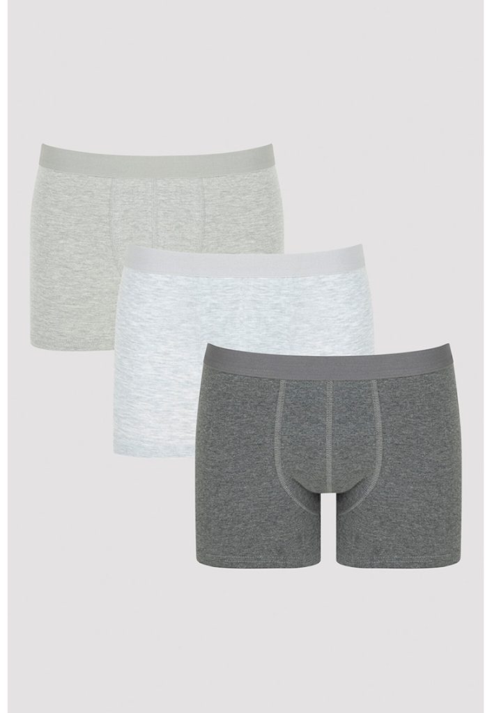Set de boxeri cu talie elastica - 3 Perechi-BARBATI/IMBRACAMINTE/Lenjerie intima-IMBRACAMINTE/Lenjerie intima