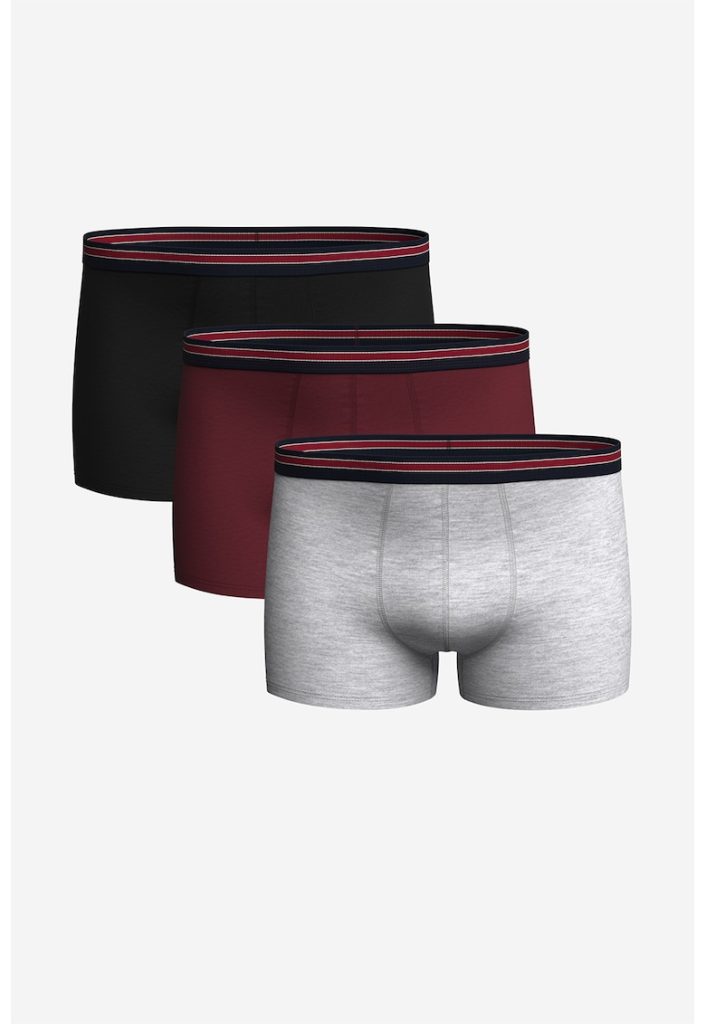 Set de boxeri din amestec de bumbac - 3 perechi-BARBATI/IMBRACAMINTE/Lenjerie intima-IMBRACAMINTE/Lenjerie intima
