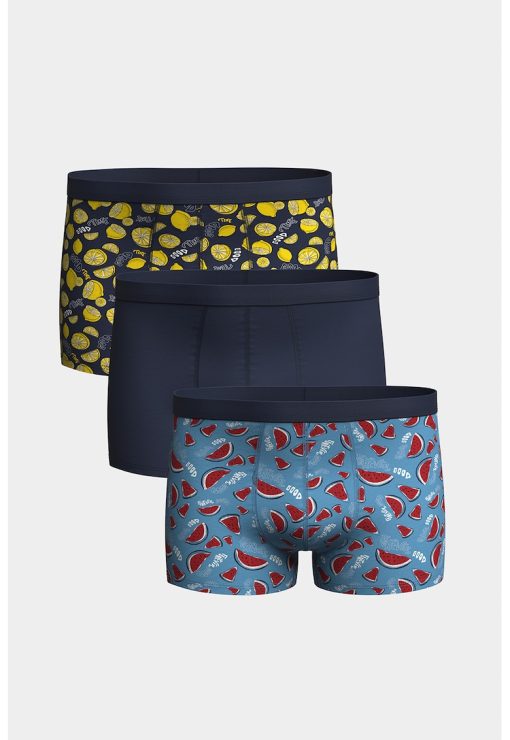 Set de boxeri din amestec de bumbac - 3 perechi-BARBATI/IMBRACAMINTE/Lenjerie intima-IMBRACAMINTE/Lenjerie intima