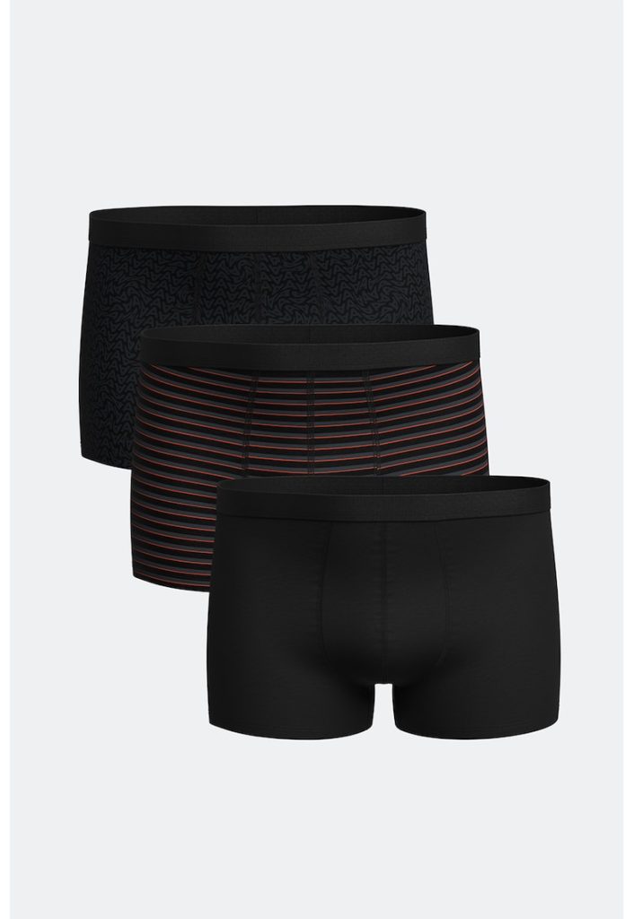 Set de boxeri din amestec de bumbac - 3 perechi-BARBATI/IMBRACAMINTE/Lenjerie intima-IMBRACAMINTE/Lenjerie intima