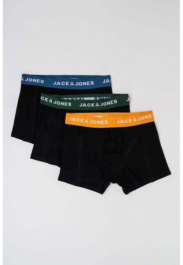 Set de boxeri din amestec de bumbac cu banda logo in talie - 3 perechi-BAIETI/IMBRACAMINTE/Lenjerie intima-IMBRACAMINTE/Lenjerie intima