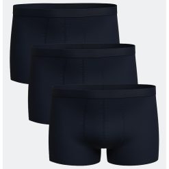 Set de boxeri uni de bumbac - 3 perechi-BARBATI/IMBRACAMINTE/Lenjerie intima-IMBRACAMINTE/Lenjerie intima