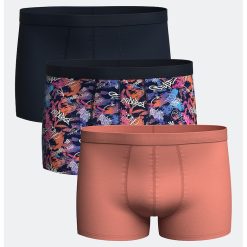 Set de boxeri uni si cu model - 3 perechi-BARBATI/IMBRACAMINTE/Lenjerie intima-IMBRACAMINTE/Lenjerie intima