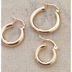 Set de cercei rotunzi - 3 piese-FEMEI/GENTI SI ACCESORII/Bijuterii-GENTI SI ACCESORII/Bijuterii