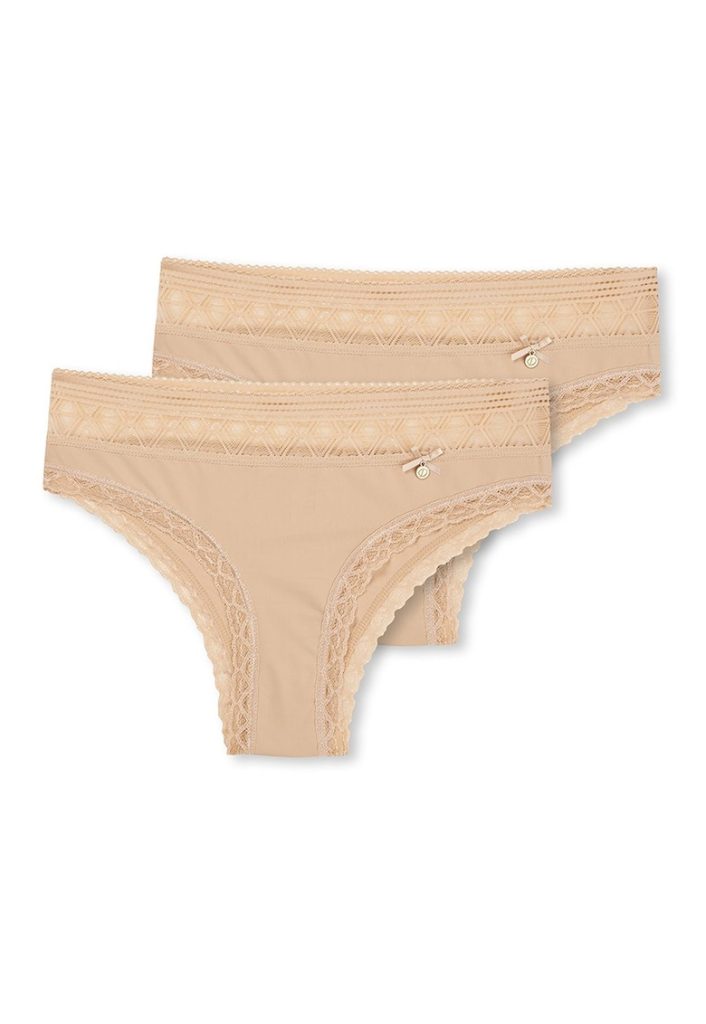 Set de chiloti cu garnituri de dantela - 2 perechi-FEMEI/IMBRACAMINTE/Lenjerie intima-IMBRACAMINTE/Lenjerie intima