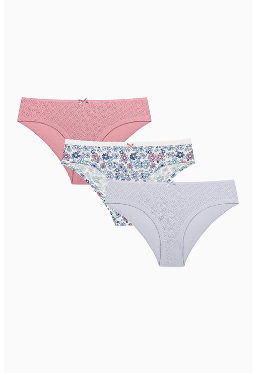 Set de chiloti de bumbac - 3 perechi-FEMEI/IMBRACAMINTE/Lenjerie intima-IMBRACAMINTE/Lenjerie intima