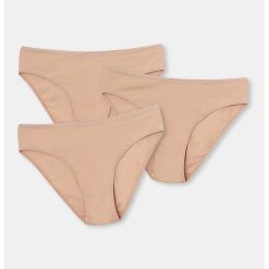 Set de chiloti din amestec de bumbac - 3 perechi-FEMEI/IMBRACAMINTE/Lenjerie intima-IMBRACAMINTE/Lenjerie intima