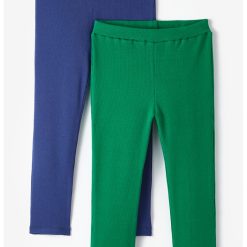 Set de colanti striati - 2 perechi-FETE/IMBRACAMINTE/Blugi-IMBRACAMINTE/Blugi