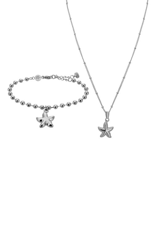 Set de colier si bratara cu motive stea-de-mare-FEMEI/GENTI SI ACCESORII/Bijuterii-GENTI SI ACCESORII/Bijuterii