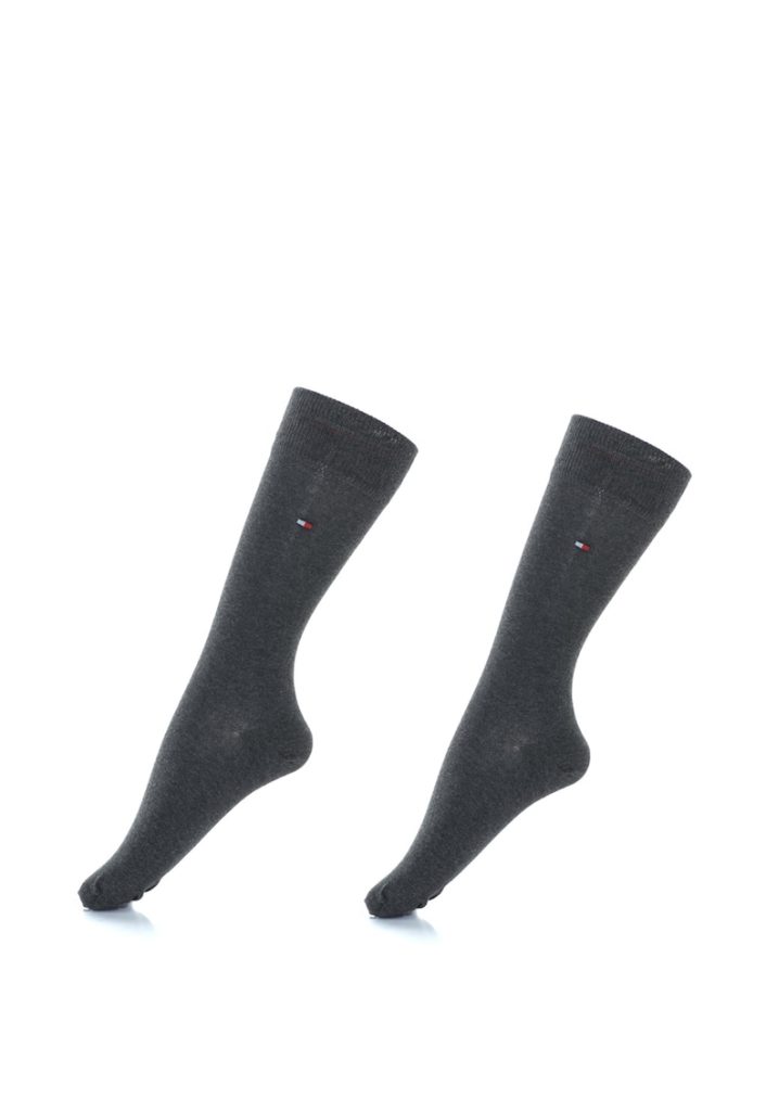 Set de sosete lungi cu logo brodat - 2 perechi-BARBATI/IMBRACAMINTE/Dresuri si sosete-IMBRACAMINTE/Dresuri si sosete