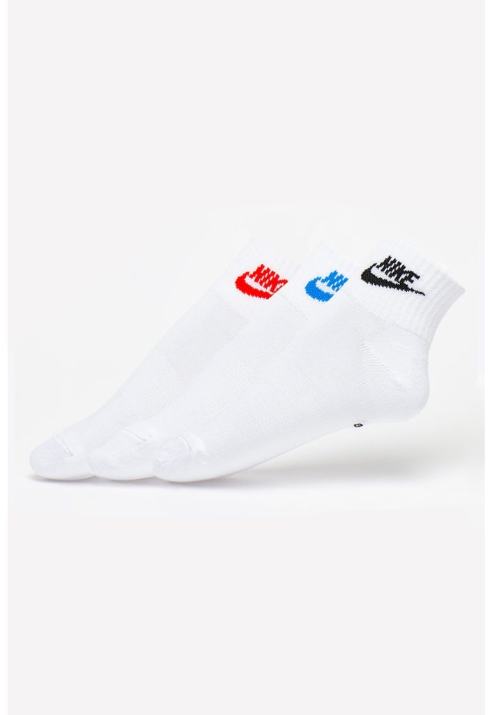 Set de sosete scurte unisex cu logo Essential - 3 perechi-FEMEI/IMBRACAMINTE/Dresuri si sosete-IMBRACAMINTE/Dresuri si sosete
