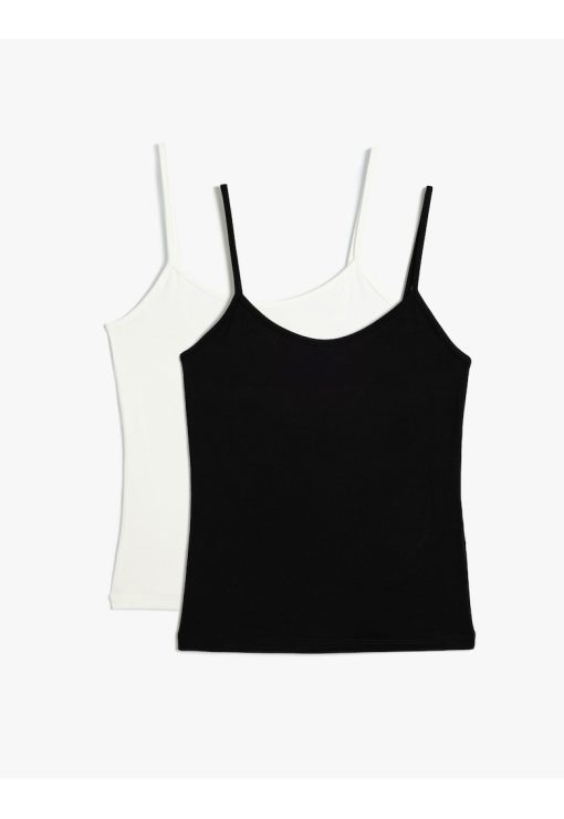 Set de top-uri cu model uni - 2 piese-FEMEI/IMBRACAMINTE/Tricouri si maiouri-IMBRACAMINTE/Tricouri si maiouri
