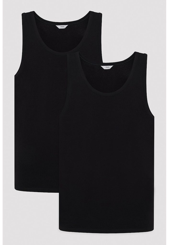 Set de top-uri din amestec de bumbac - 2 Piese-BARBATI/IMBRACAMINTE/Tricouri si maiouri-IMBRACAMINTE/Tricouri si maiouri