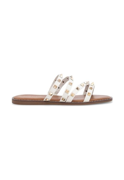 Slapi dama -  590559 - Piele ecologica - Alb-FEMEI/INCALTAMINTE/Papuci-INCALTAMINTE/Papuci