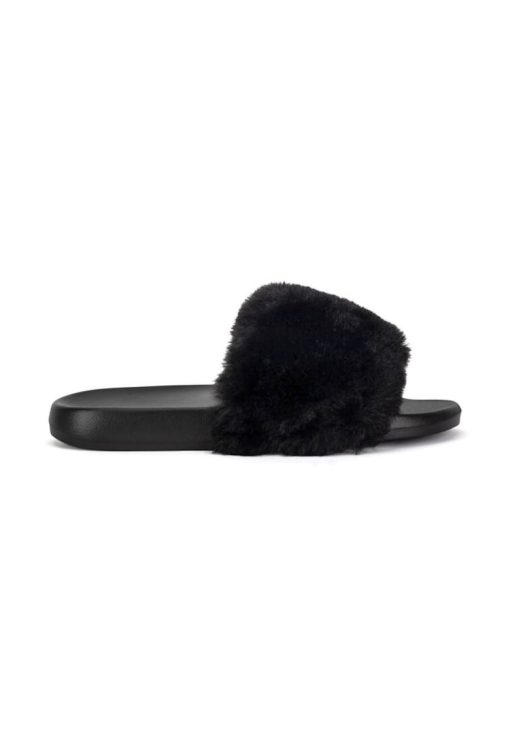 Slapi dama -  590559 - Sintetic - Negru-FEMEI/INCALTAMINTE/Papuci-INCALTAMINTE/Papuci