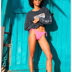 Slip cu snururi laterale de ajustare Beach Classics-FEMEI/IMBRACAMINTE/Costume de baie-IMBRACAMINTE/Costume de baie