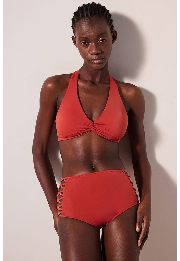 Slip cu talie inalta si decupaje-FEMEI/IMBRACAMINTE/Costume de baie-IMBRACAMINTE/Costume de baie