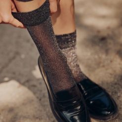 Sosete lycra negre cu fir metalizat Gabriella 688 Tova 20 den-FEMEI