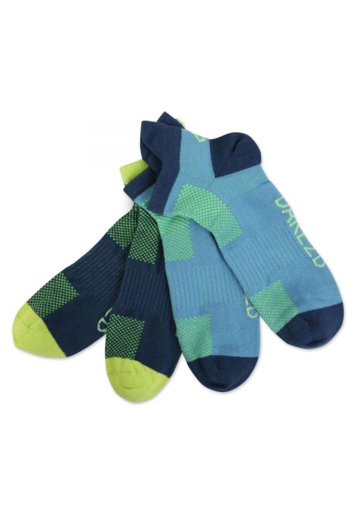 Sosete sport  Accelera set 2 perechi - albastru - bumbac - respirabil --FEMEI/IMBRACAMINTE/Dresuri si sosete-IMBRACAMINTE/Dresuri si sosete