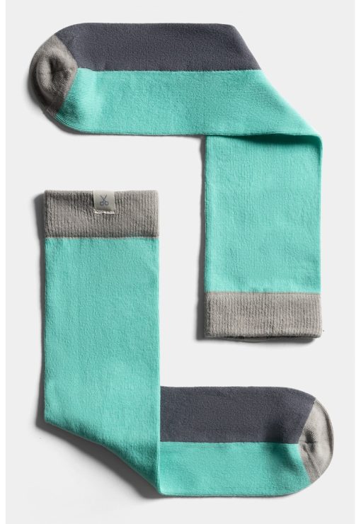 Sosete unisex lungi cu model colorblock-FEMEI/IMBRACAMINTE/Dresuri si sosete-IMBRACAMINTE/Dresuri si sosete