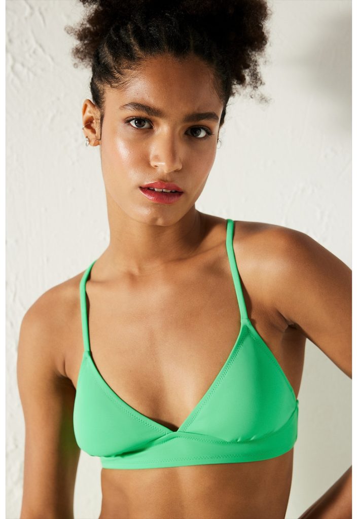 Sutien de baie cu cupe triunghiulare si bretele incrucisate-FEMEI/IMBRACAMINTE/Costume de baie-IMBRACAMINTE/Costume de baie