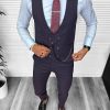 Tinuta barbati smart casual Pantaloni + Camasa+Vesta 13187-Tinute barbati smart casual > Tinute barbati smart casual din 3 piese