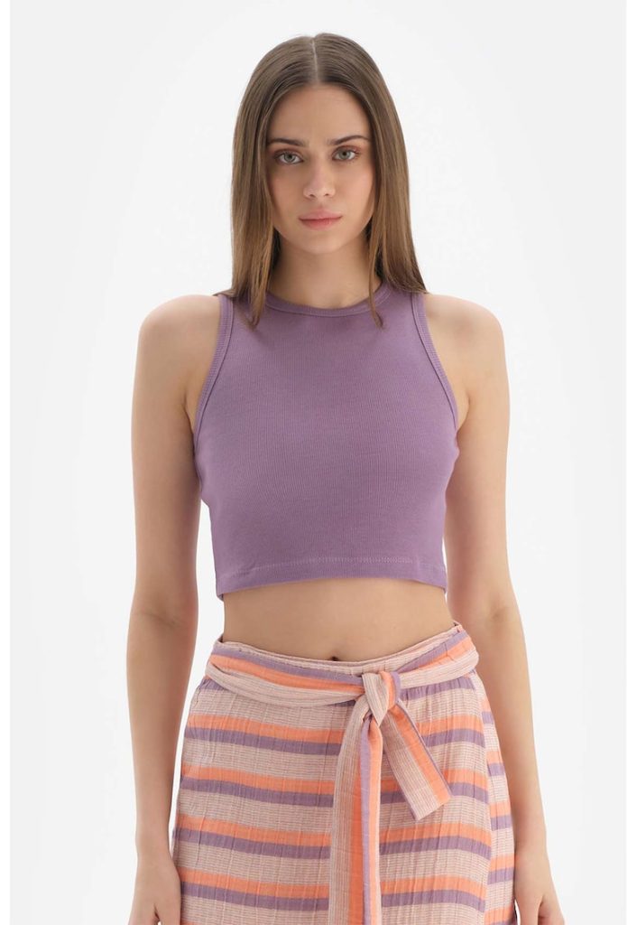 Top crop de plaja din amestec de modal-FEMEI/GENTI SI ACCESORII/Costume de baie-GENTI SI ACCESORII/Costume de baie